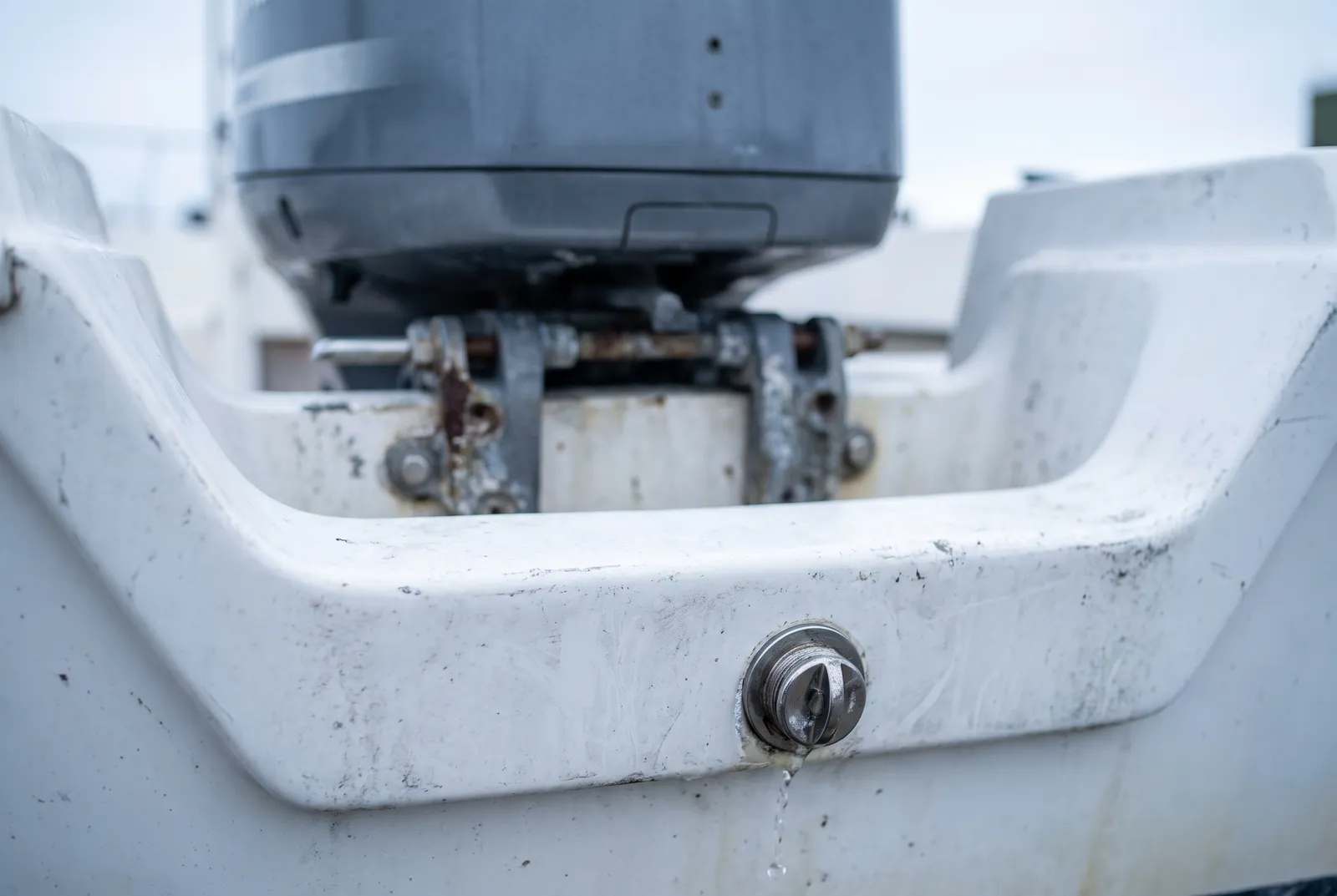 Detail van een Boston Whaler